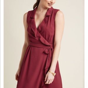 ModCloth Daytime Dapper Wrap Dress -EUC
